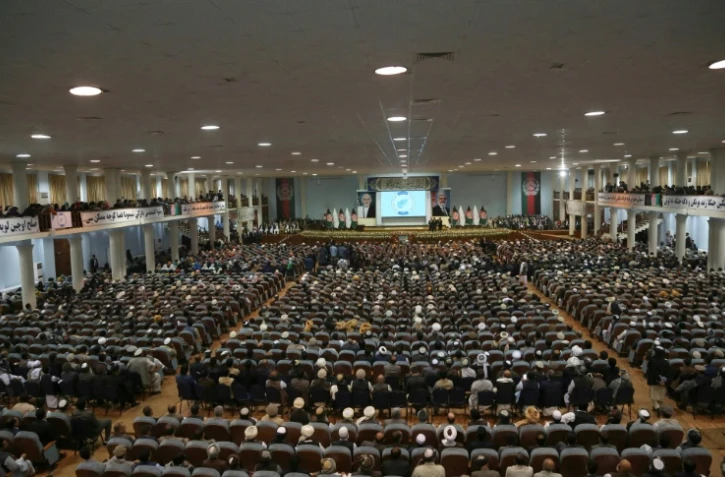 Premier jour de la loya jirga Ă Kaboul, le 29 avril 2019