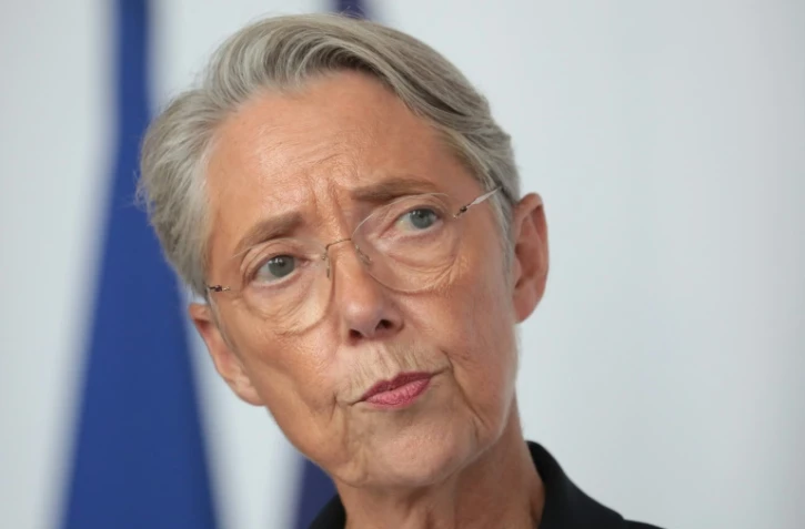 La Première ministre Elisabeth Borne le 25 juillet 2023 au Havre