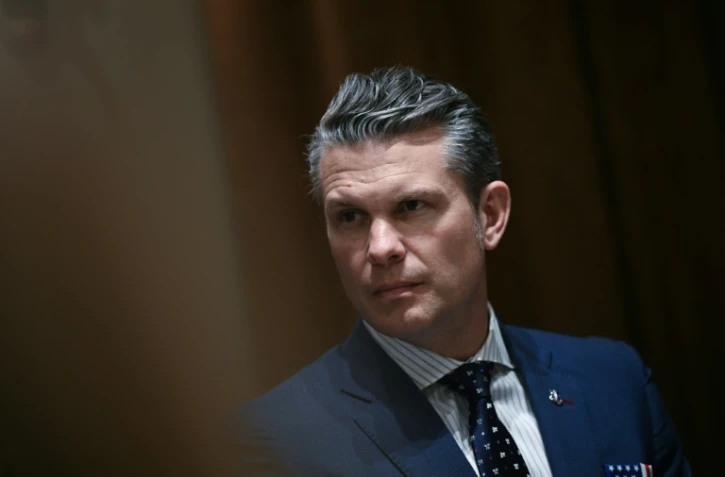 Le ministre américain de la Défense, Pete Hegseth, le 17 avril 2025 à la Maison Blanche
