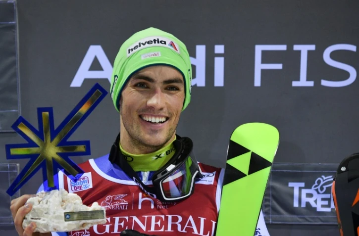 Le Suisse Daniel Yule vainqueur du slalom de Madonna di Campiglio (Italie), le 8 janvier 2020