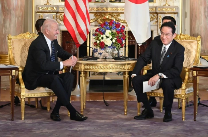 Le président américain Joe Biden et le Premier ministre japonais Fumio Kishida, à Tokyo le 23 mai 2022