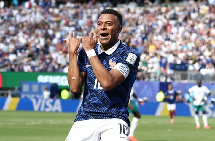 Kylian Mbappé, auteur d'un doublé pour la France face au Sénégal, lors de la Coupe du monde, le 16 juin 2026 à East Rutherford
