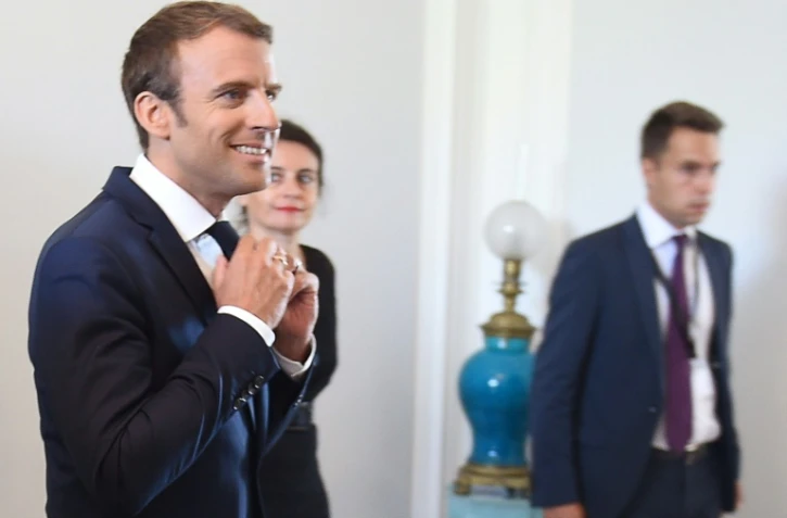 Emmanuel Macron, le 25 août 2017 à Varna en Bulgarie