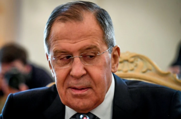 Le ministre russe des Affaires étrangères Sergueï Lavrov, le 13 avril 2018 à Moscou