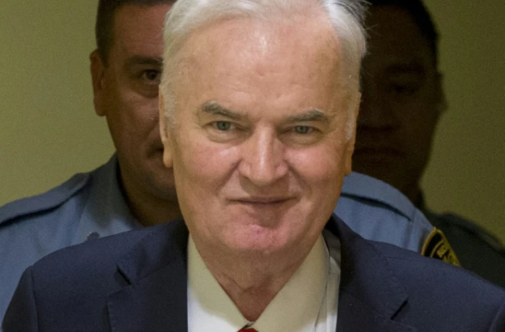 Ratko Mladic à son arrivée au TPIY pour le verdict de son procès,le 22 novembre 2017 à La Haye