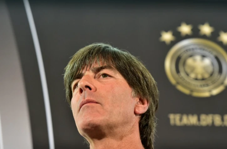 L'entraîneur de l'équipe d'Allemagne Joachim Löw en conférence de presse, le 17 mai 2016 à Berlin   