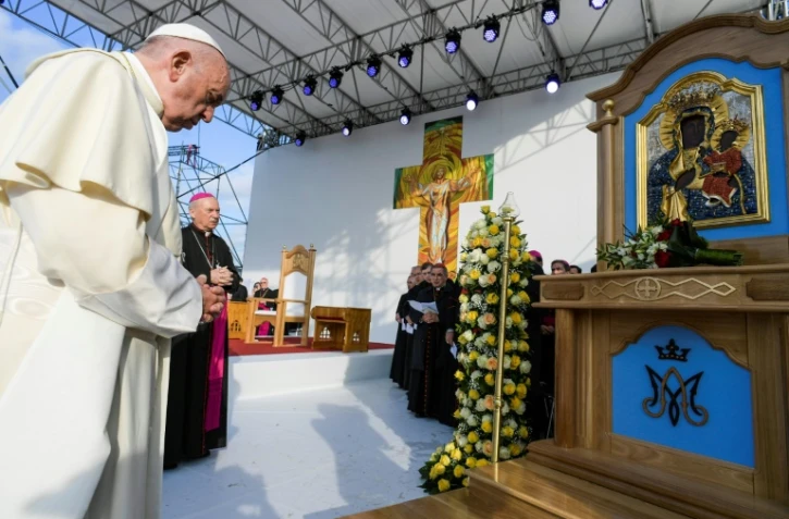 Le pape François à Iasi, en Roumanie, le 1er juin 2019