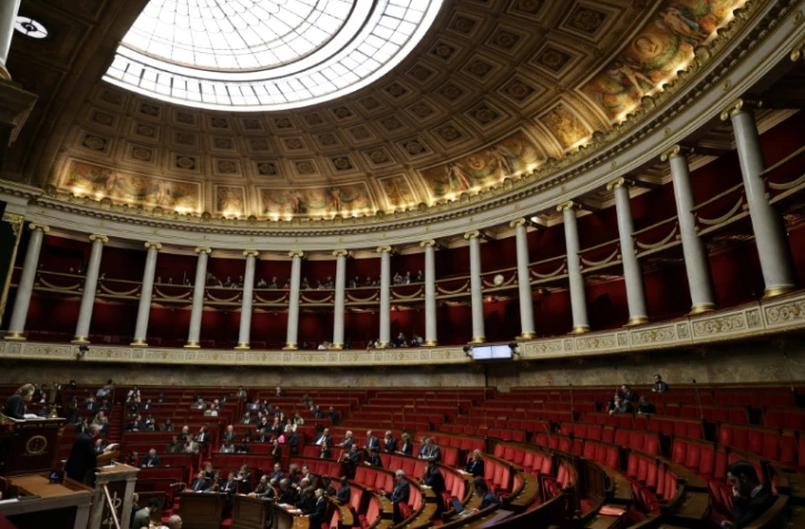 L'Assemblée nationale le 16 janvier 2025, à Paris
