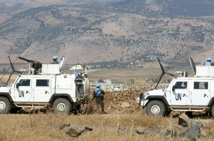Les forces de l'Onu patrouille à la frontière libano-israélienne, le 6 juillet 2023