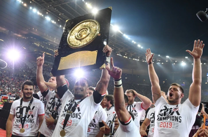 Le Stade toulousain vainqueur de la finale de Top 14 contre Clermont le 15 juin 2019 au Stade de France, remet son titre en jeu