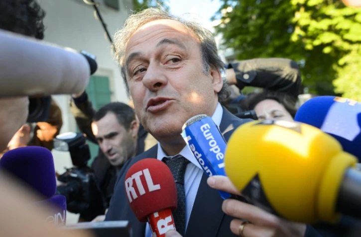 Michel Platini à son arrivée au tribunal arbitral du sport le 29 avril 2016 à Lausanne 