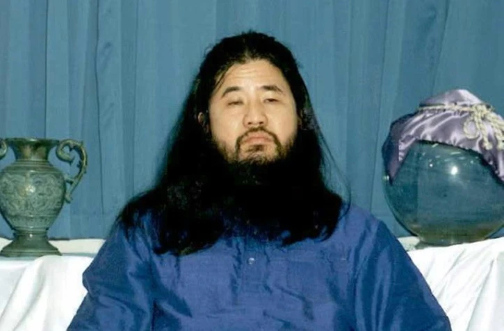 Shoko Asahara, gourou de la secte japonaise Aum, le 1er octobre 1990