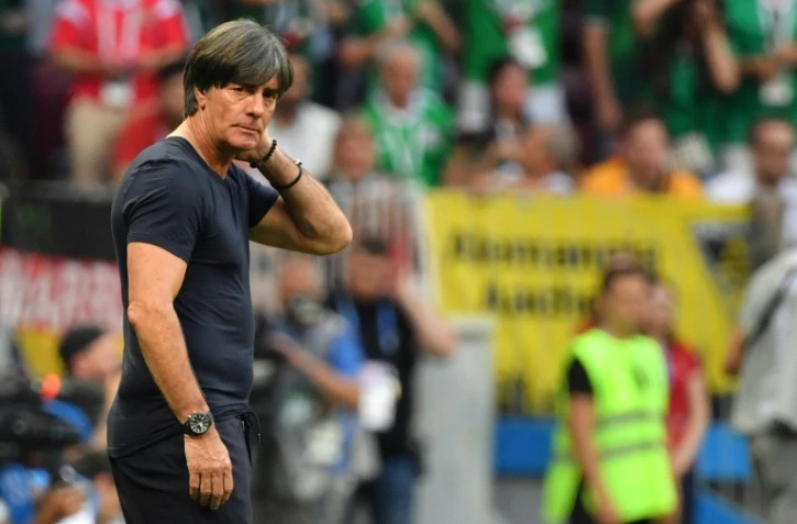 Le sélectionneur allemand Joachim Löw lors du match contre le Mexique au Mondial, le 17 juin 2018 à Moscou  