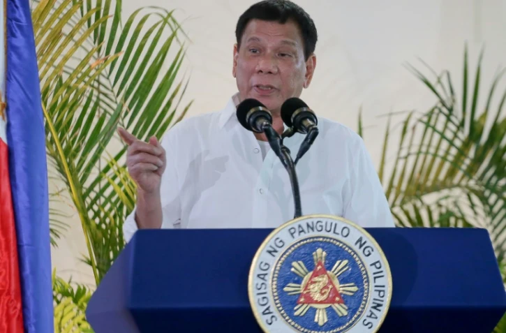 Le président philippin Rodrigo Duterte, le 17 novembre 2016 sur l'île philippine de Mindanao