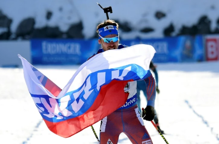 Le biathlète russe Anton Shipulin, le 18 février 2017 aux Mondiaux de Hochfilzen, en Autriche