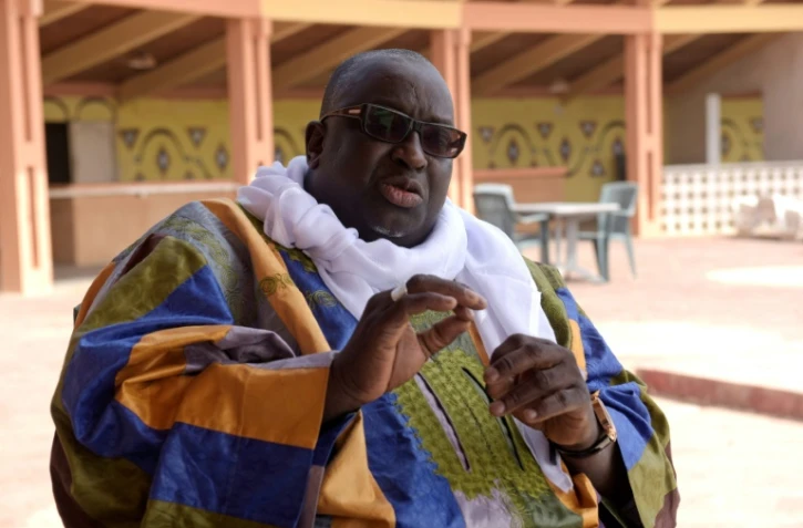 Papa Massata Diack, fils de l'ancien président de l'IAAF, Lamine Diack, lors d'une interview à l'AFP, à Dakar, le 6 mars 2017 