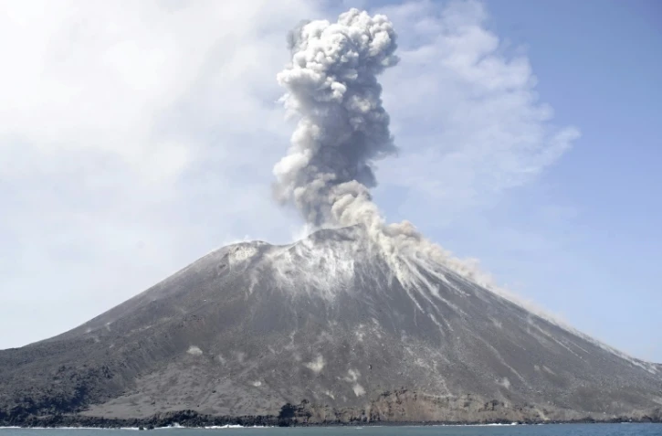 Le volcan Anak Krakatoa, le 18 juillet 2018