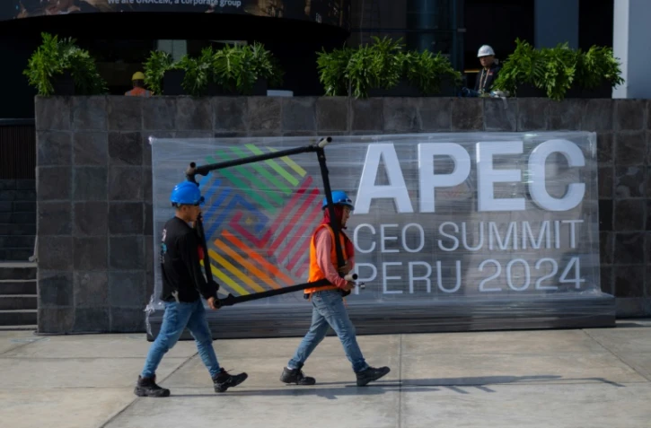 Préparatifs pour le sommet de l'APEC à Lima, le 13 novembre 2024 au Pérou