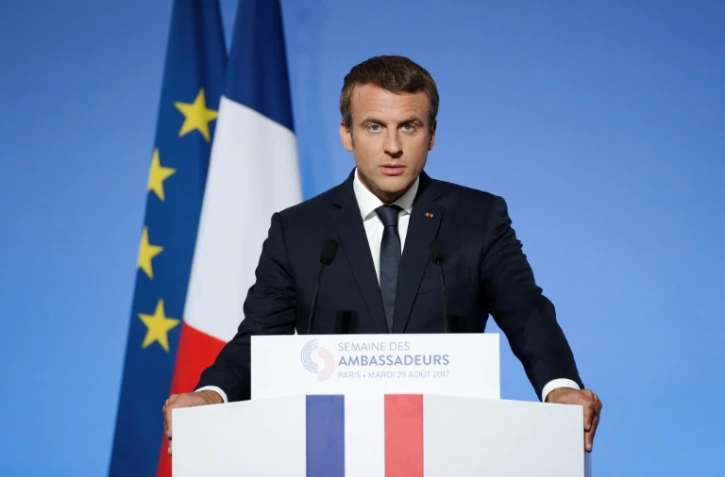 Le président de la République Emmanuel Macron le 29 août 2017 à l'Elysée