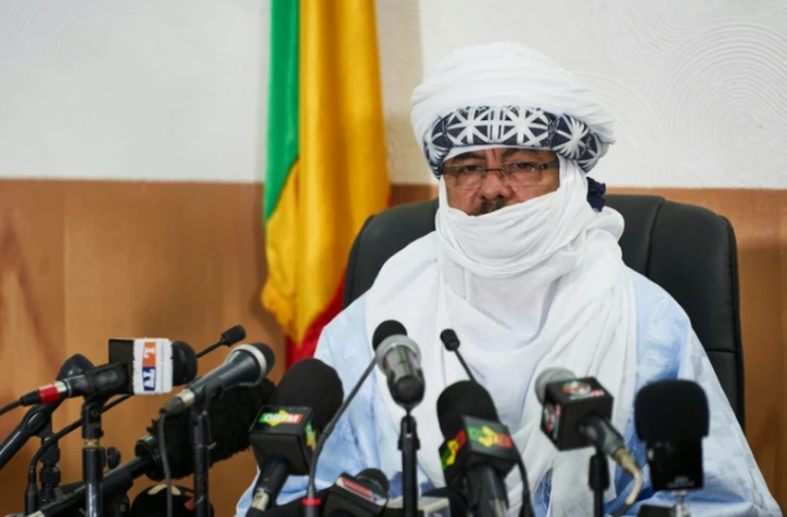 Le ministre de l'Administration territoriale, Mohamed Ag Erlaf annonce les résultats du second tour de l'élection présidentielle malienne, le 16 août 2018 à Bamako