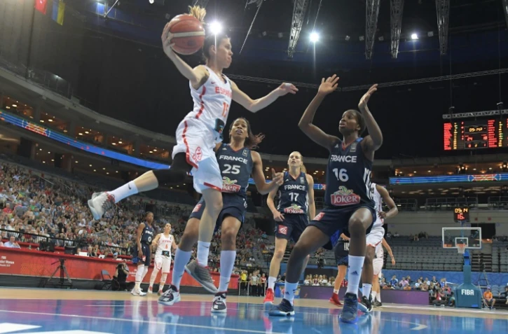 Anna Cruz et l'Espagne ont été plus fortes que les Françaises en finale de l'Euro à Prague, le 25 juin 2017