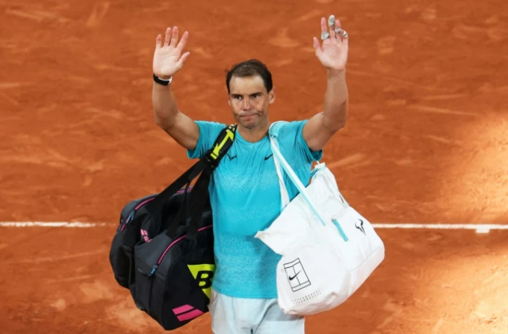 Rafael Nadal après sa défaite au premier tour de Roland-Garros contre l'Allemand Alexander Zverev, le 27 mai 2024 à Paris.