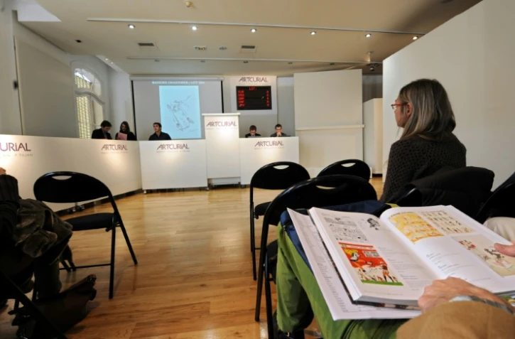 Vente aux enchères de bandes dessinés par la maison Artcurial, le 22 novembre 2008 à Paris