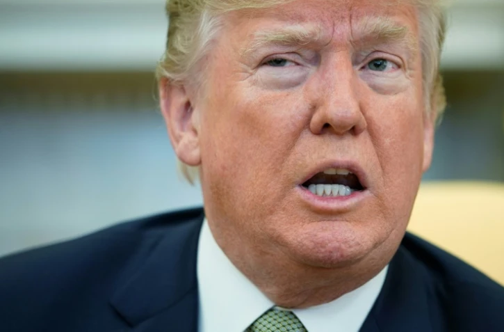 Donald Trump le 15 mars 2018 dans le Bureau ovale, à Washington