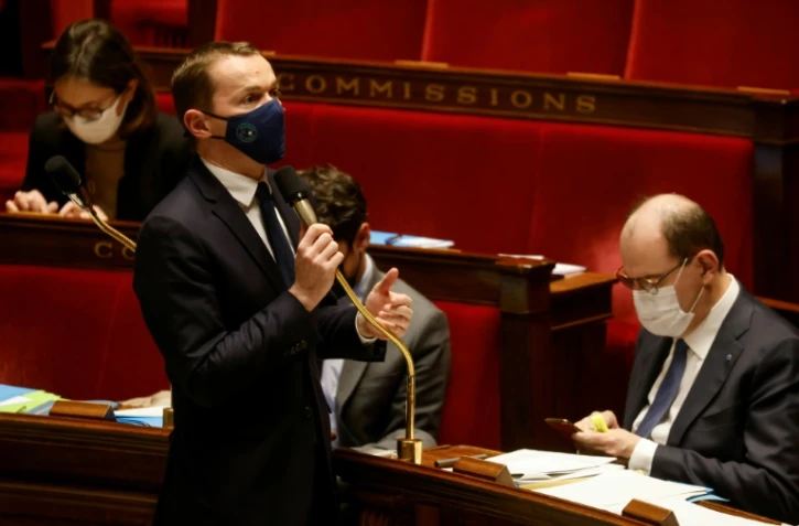 Le ministre des Comptes publics Olivier Dussopt à l'Assemblée nationale, le 9 février 2021