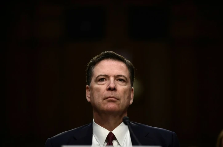 L'ex-directeur du FBI James Comey avant son audition au Sénat américain, le 8 juin 2017 à Washington