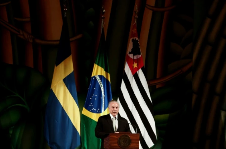 Michel Temer, le 3 avril 2017, à Sao Paulo