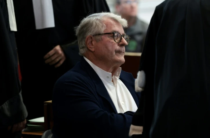 L'homme d'affaires Olivier Bouygues à l'ouverture de son procès au tribunal correctionnel d'Orléans pour la destruction d'espèces d'oiseaux protégées sur son domaine de chasse en forêt de Sologne, le 7 septembre 2026 dans le Loiret