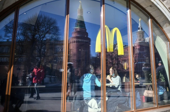 Le McDonald's situé à deux pas du Kremlin, à Moscou, le 10 mars 2022