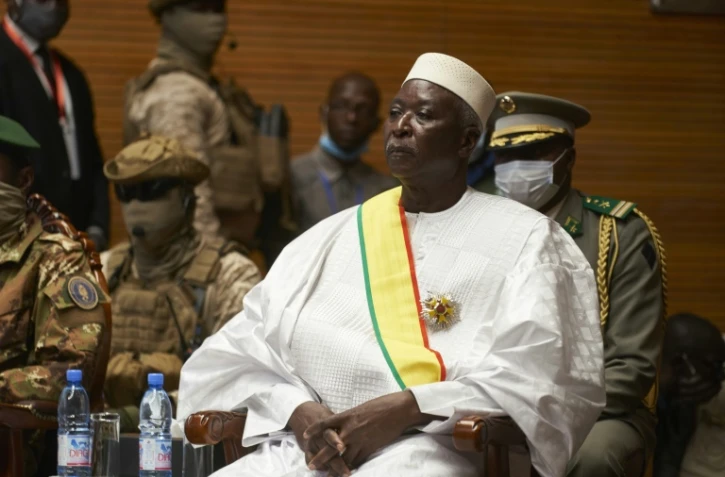 Le président de transition du Mali, Bah Ndaw, le 25 septembre 2020 à Bamako