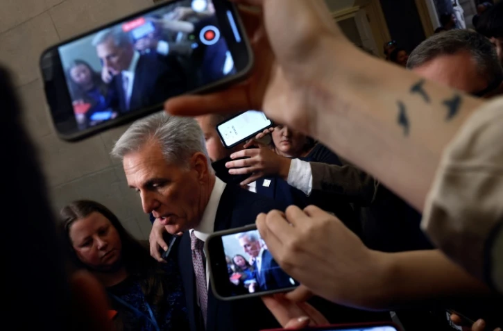 Le "speaker" américain Kevin McCarthy, à Washington, le 2 octobre 2023