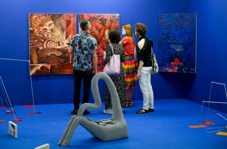 Au salon international d'art contemporain Art-o-rama à Marseille, le 27 août 2021