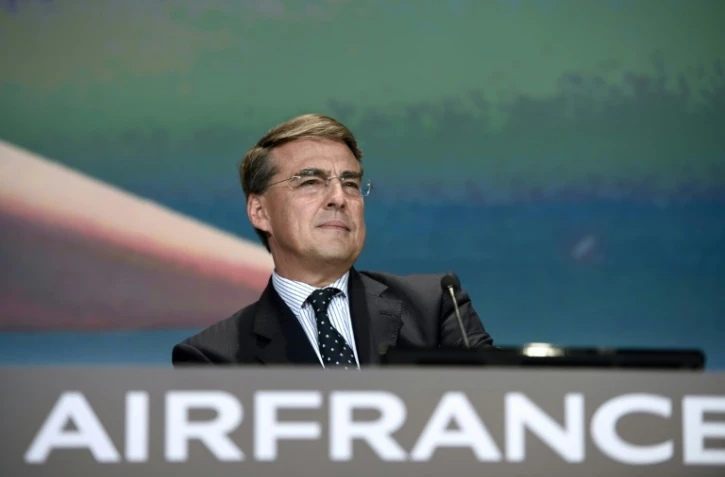 Le PDG d'Air France-KLM, Alexandre de Juniac, le 21 mai 2015 Ă Paris