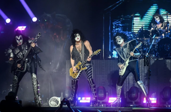 Kiss au Hellfest à Clisson, dans l'ouest de la France, le 15 juin 2023