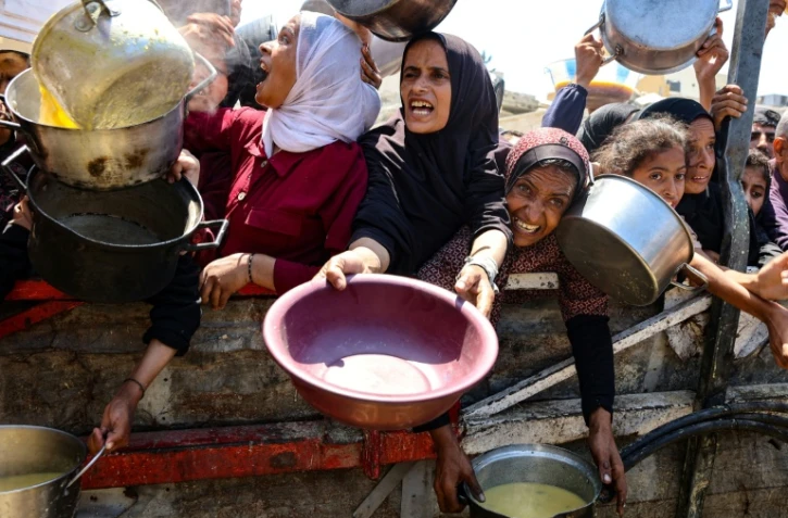 Distribution de nourriture à Gaza-ville, le 2 août 2025