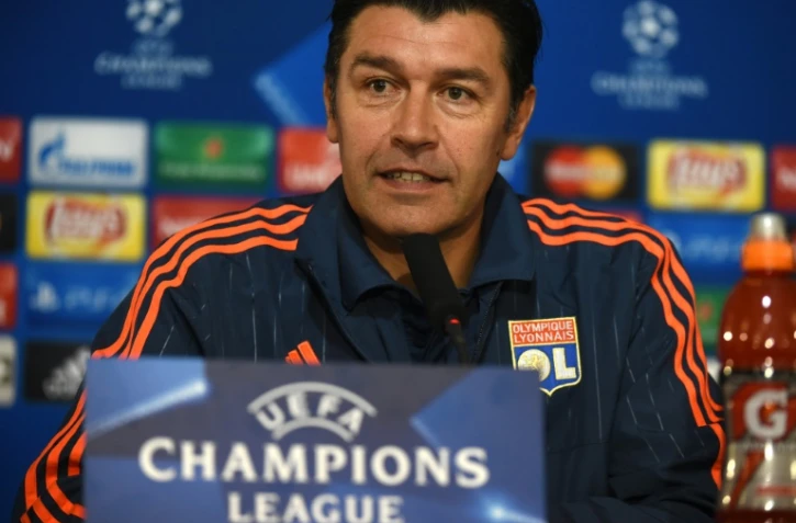 L'entraîneur de Lyon Hubert Fournier en conférence de presse, le 3 novembre 2015 au stade de Gerland