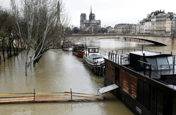 La Seine en crue à Paris, le 22 janvier 2018