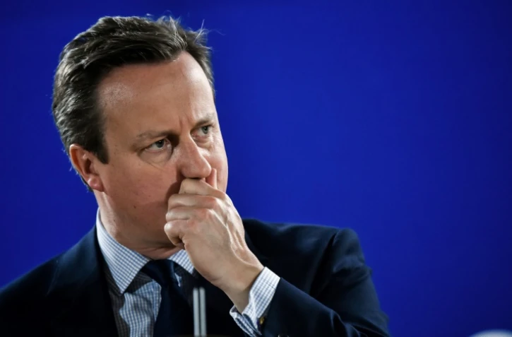 Le Premier ministre David Cameron lors d'une conférence de presse le 28 juin 2016 à Bruxelles