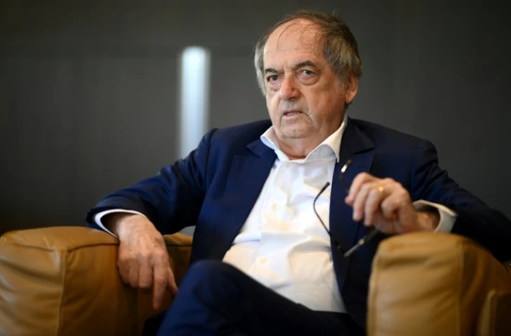 Le président de la Fédération française de football Noël Le Graët, le 8 mars 2021 à Paris