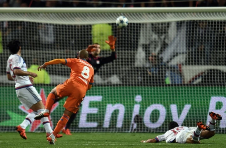 Sofiane Feghouli inscrit le but de Valence face à Lyon, le 29 septembre 2015 à Gerland