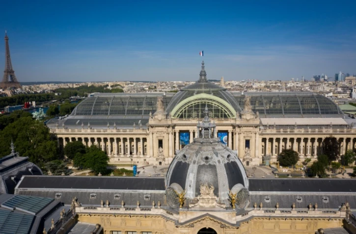 Vue aérienne du Grand Palais, le 8 juillet 2019 à Paris