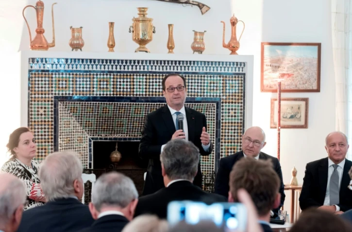 Le président François Hollande à Marrakech le 17 octobre 2016