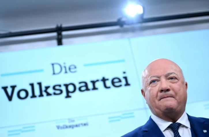 Le secrétaire général par intérim de l'ÖVP Christian Stocker à Vienne le 5 janvier 2025