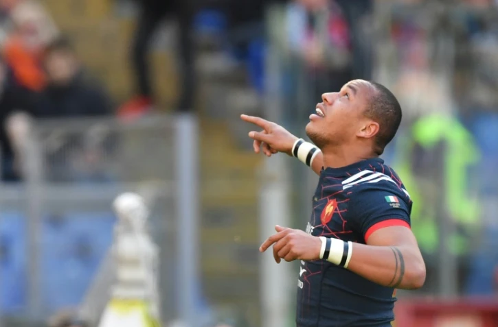 Le centre Gaël Fickou, auteur du premier essai français à Rome, le 11 mars 2017