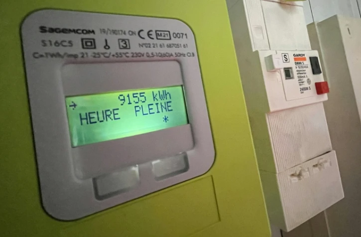 Un compteur électrique photographié le 14 septembre 2022 à Lille (Nord)