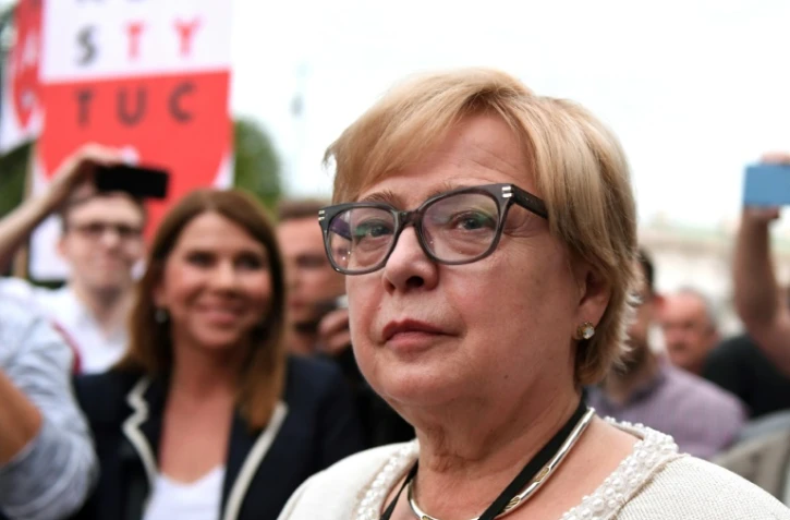 La présidente de la Cour suprême polonaise Malgorzata Gersdorf à Varsovie, le 3 juillet 2018